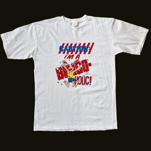 90s vintage Bingo-holic bunny cartoon t-shirt Single Stitch joke graphic funny.